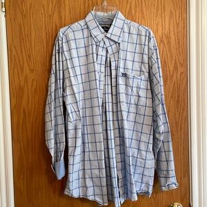 Panhandle Slim Blue Checkered Button Down
